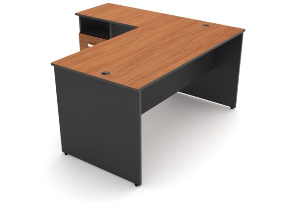 Escritorio escuadra pedestal Escritorio escuadra pedestal